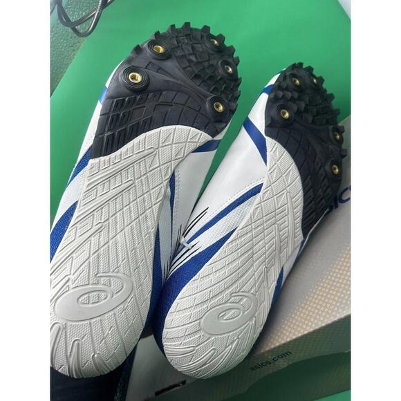 ASICS Men\'s Hypersprint 5 Track & Field Spike Running Shoes US 11.5 G306Y NEW main image 4